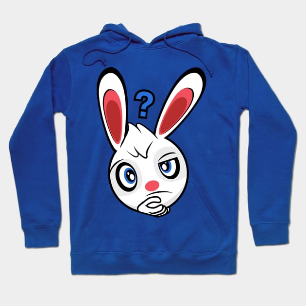 Confused Rabbit Robert Hoodie by MOULE